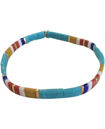 SHASHI Women's Tilu Navajo Turquoise Colored Stretch Bracelet $46.96 Stretch