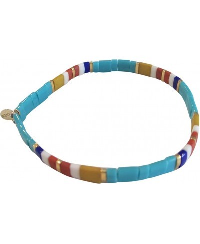 SHASHI Women's Tilu Navajo Turquoise Colored Stretch Bracelet $46.96 Stretch