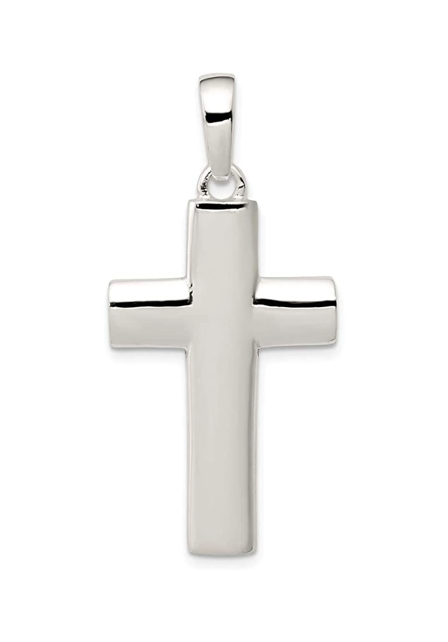 Solid 925 Sterling Silver Cross Pendant Charm - 42mm x 20mm - Jewelry Gifts For Women Wife Mom Gifts For Men Husband Dad $43....