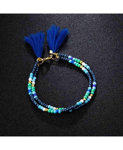 Boho Beaded Anklets Colorful Seed Ankle Bracelet Beach Foot Chain for Women and Girls $10.00 Anklets