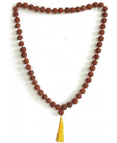 6 8 10 12mm Knotted Rudraksha 108+1 Beads Mala/Necklace/Japa Meditation Mala/Hand Knotted Prayer Beads Energized Chakra Mala ...