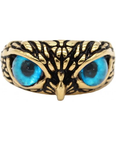Stainless Steel Signet Biker Ring Vintage Animal Demon Eye Owl Rings for Men Women Statement Jewelry $10.84 Statement
