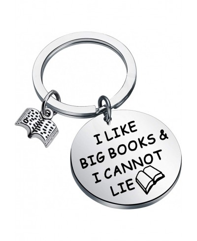 Book Keychain Bookworm Gift Book Lover Gift I Like Big Books and I Cannot Lie Keychain $9.91 Pendants & Coins