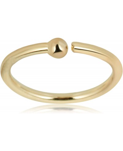 14K Yellow Gold 5/16" Nose Ring Body Jewelry - 020 Gauge $31.91 Piercing Jewelry