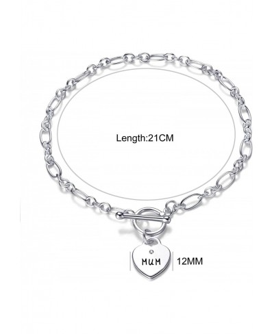 Mum Charm Bracelet Created with Crystals $14.35 Link