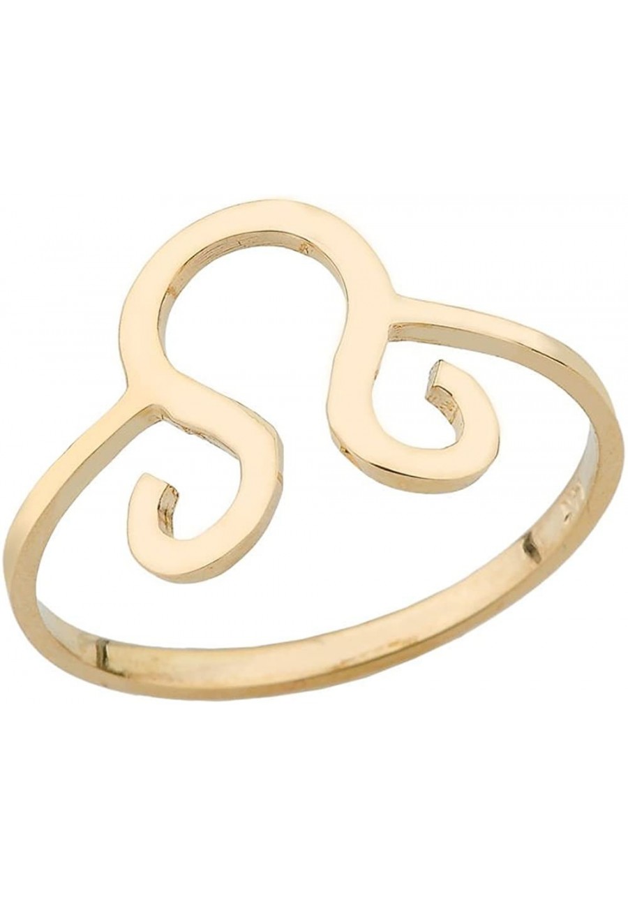 Yellow Gold 10k Leo Horoscope Zodiac Ring $34.59 Statement