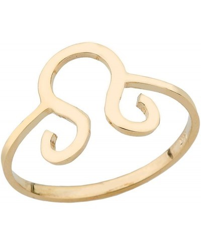 Yellow Gold 10k Leo Horoscope Zodiac Ring $34.59 Statement