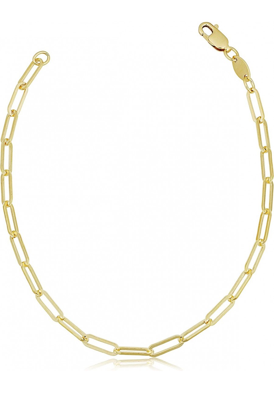 Solid 14k Yellow Gold Filled Paperclip Chain Bracelet for Women (2.5 mm 7.5 inch) $20.76 Link