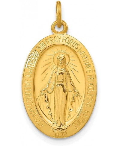 Sterling Silver & Gold-plated Miraculous Medal Pendant White $40.48 Pendants & Coins