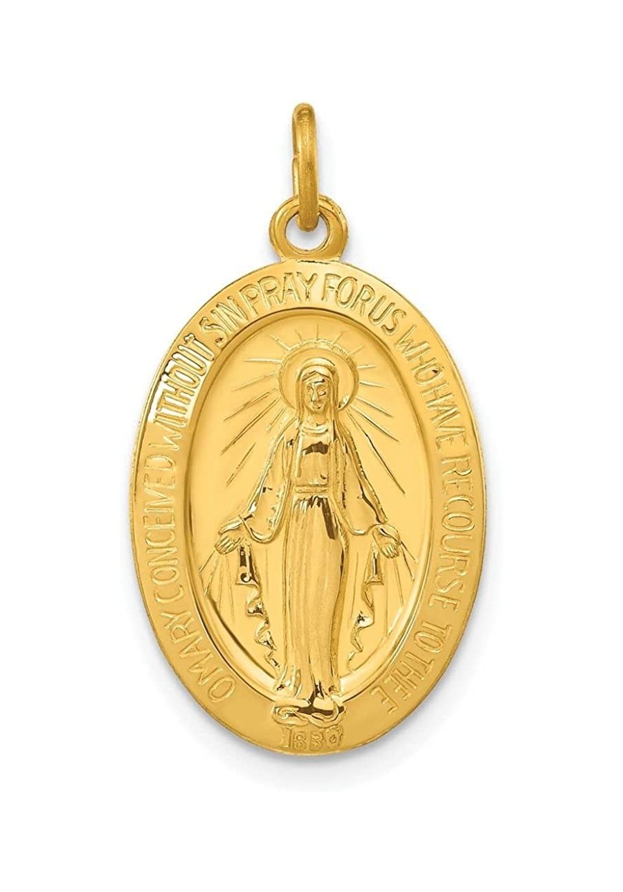 Sterling Silver & Gold-plated Miraculous Medal Pendant White $40.48 Pendants & Coins