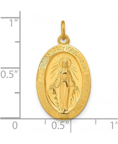 Sterling Silver & Gold-plated Miraculous Medal Pendant White $40.48 Pendants & Coins