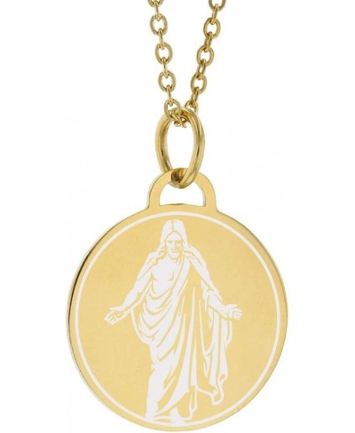 Gold/Silver Plated Christus Statue Necklace - Full in Stainless Steel $24.02 Pendant Necklaces