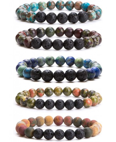 Natural Gem Semi Precious Reiki Healing Crystals Handmade 8mm Round Beads Stretch Bracelet $23.06 Strand