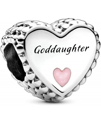 Goddaughter Heart Charm 925 Sterling Silver for Woman Girl Beads Gifts for Women Bracelet&Necklace T257 $17.69 Charms & Charm...