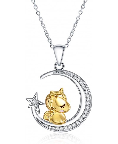 Unicorn Gifts Sterling Silver Unicorn Necklace Unicorn Pendant Jewelry for Women $23.47 Pendant Necklaces
