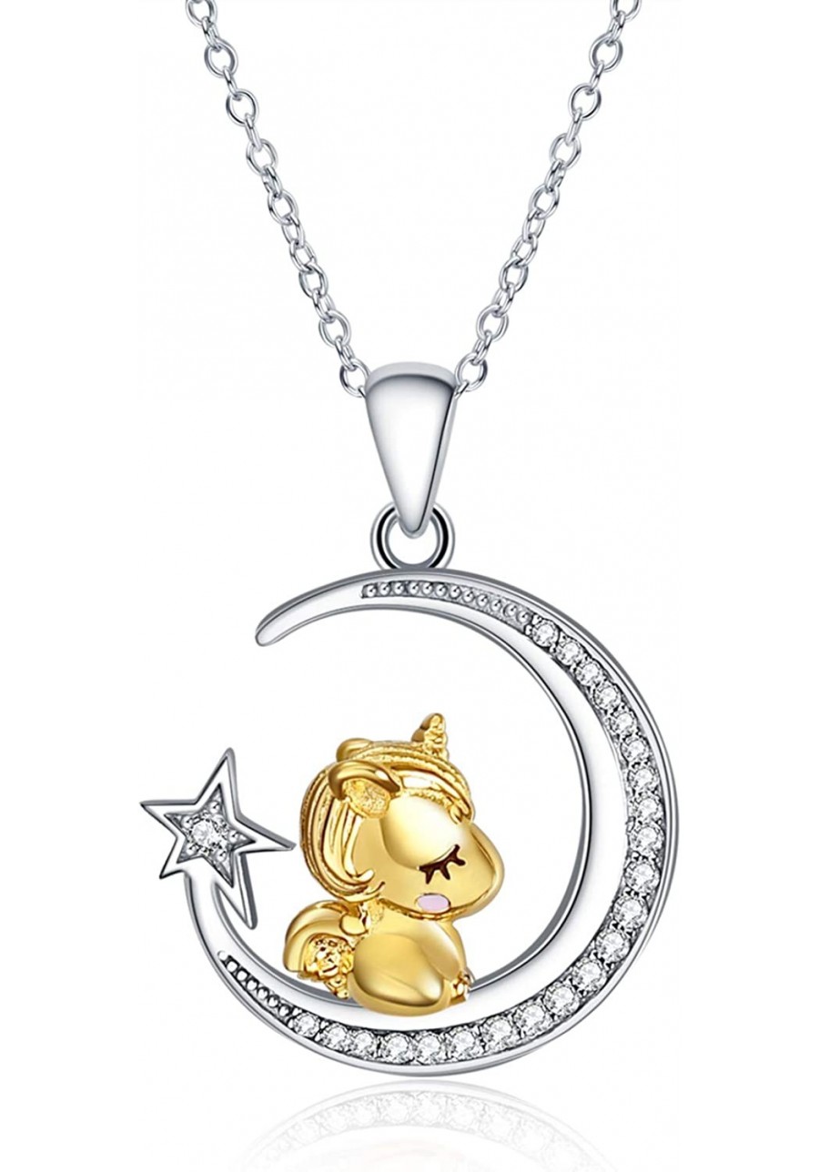 Unicorn Gifts Sterling Silver Unicorn Necklace Unicorn Pendant Jewelry for Women $23.47 Pendant Necklaces