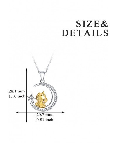 Unicorn Gifts Sterling Silver Unicorn Necklace Unicorn Pendant Jewelry for Women $23.47 Pendant Necklaces