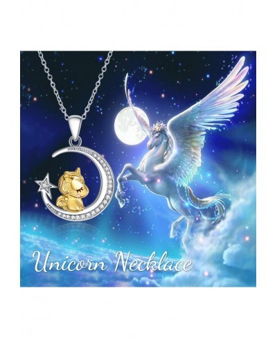 Unicorn Gifts Sterling Silver Unicorn Necklace Unicorn Pendant Jewelry for Women $23.47 Pendant Necklaces