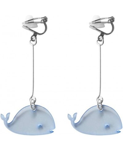 Dangle Drop Cute Whale Hook Earrings Fashion Elegant Jewelry for Women $8.09 Clip-Ons