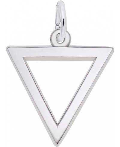 Triangle Charm Pendant Available in Gold or Sterling Silver $33.90 Pendants & Coins