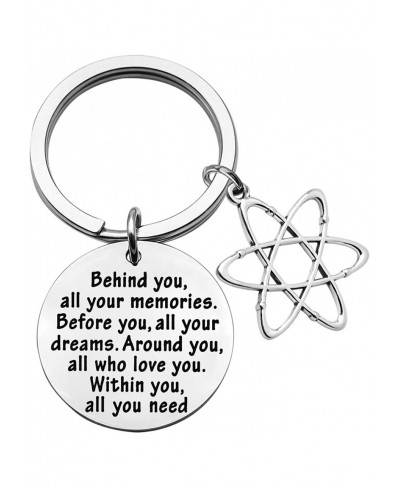 Atom Science Keychain Chemist Gift Future Scientist Gift Atomic Science Student Graduation Gifts $9.80 Pendants & Coins