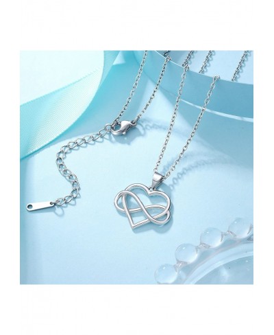 Infinity Heart Necklace Jewelry Gifts for Granddaughter Bonus Mom Daughter Aunt Niece $17.54 Pendant Necklaces