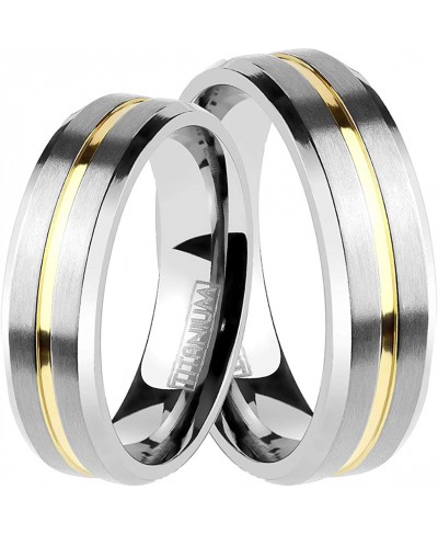 Wedding Set for Him and Her Titanium Rings $33.24 Bridal Sets