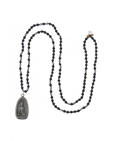 Crystal Beaded Necklaces Buddha Pendant Necklaces Yoga Statement Necklaces Lucky Jewelry $34.07 Y-Necklaces