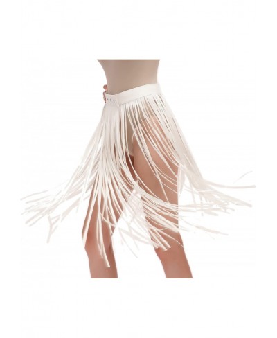 Tassel Leather Belt Skirt Fringe Punk Gypsy Waist Chain Dance Festival Party Body Accessory Waistband Hip Scarf $27.31 Body C...