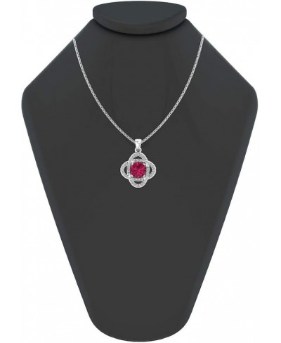 Sterling Silver Love Knot Birthstone Earrings and Pendant Necklace Set $31.89 Jewelry Sets