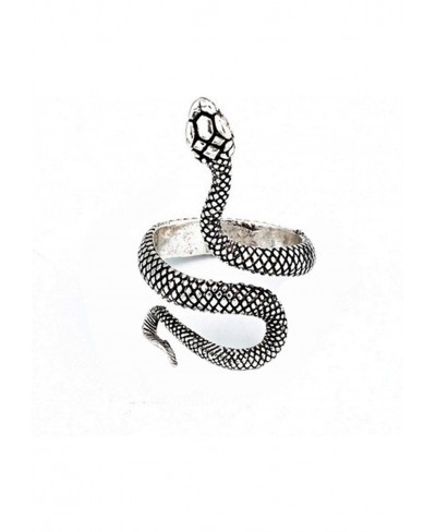 Snake Ring for Women Animal Punk Vintage Rings Adjustable Silver Snake Rings $9.59 Statement