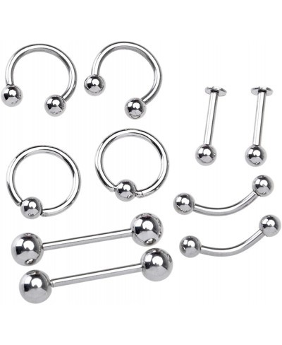 Body Piercing Kit 16G 14G (Belly Button Tongue Eyebrow Nipple Lip Nose Chin) Gauge Piercing Needles $15.54 Piercing Jewelry