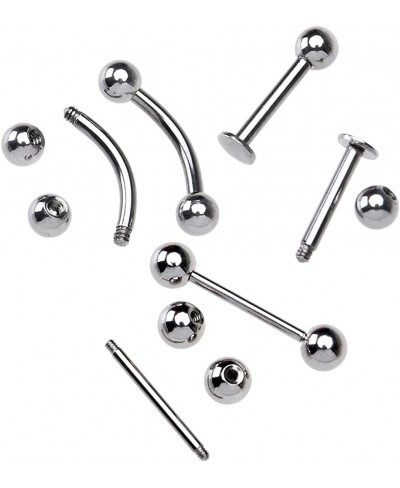 Body Piercing Kit 16G 14G (Belly Button Tongue Eyebrow Nipple Lip Nose Chin) Gauge Piercing Needles $15.54 Piercing Jewelry