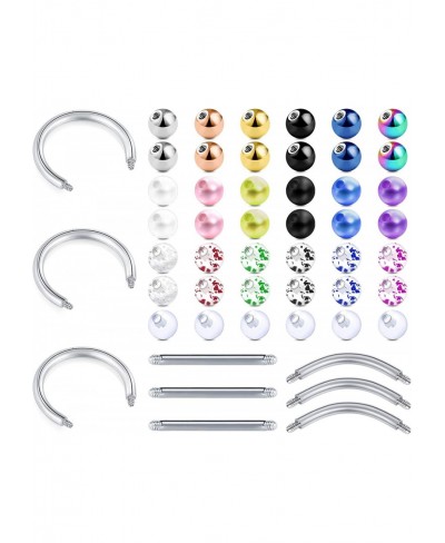 Piercing Replacement Balls Piercing Replacement Parts Barbell Balls Stainless Steel & Flexible Piercing Parts Jewelry $9.36 P...