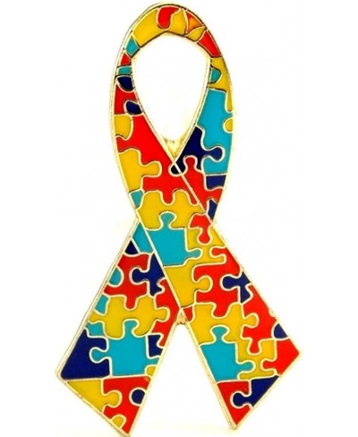 Autism Awareness Ribbon Pin Fundraiser 25 Pack $25.40 Brooches & Pins