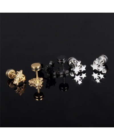 Women's Stainless Steel Tiny Star Piercing Earrings Hypoallergenic Ear Studs $12.65 Stud