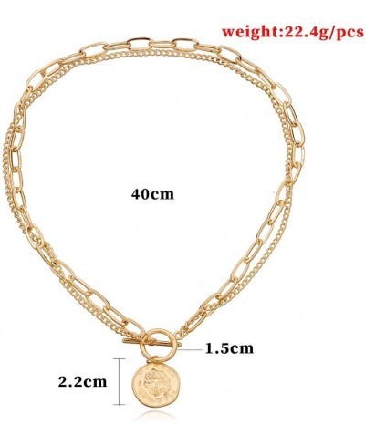 Women Multi-Layer Metal Clothing Accessories Bib Chain Necklace Jewelry $7.08 Chains