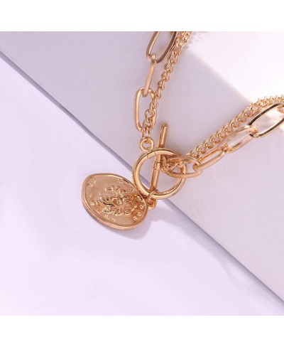 Women Multi-Layer Metal Clothing Accessories Bib Chain Necklace Jewelry $7.08 Chains