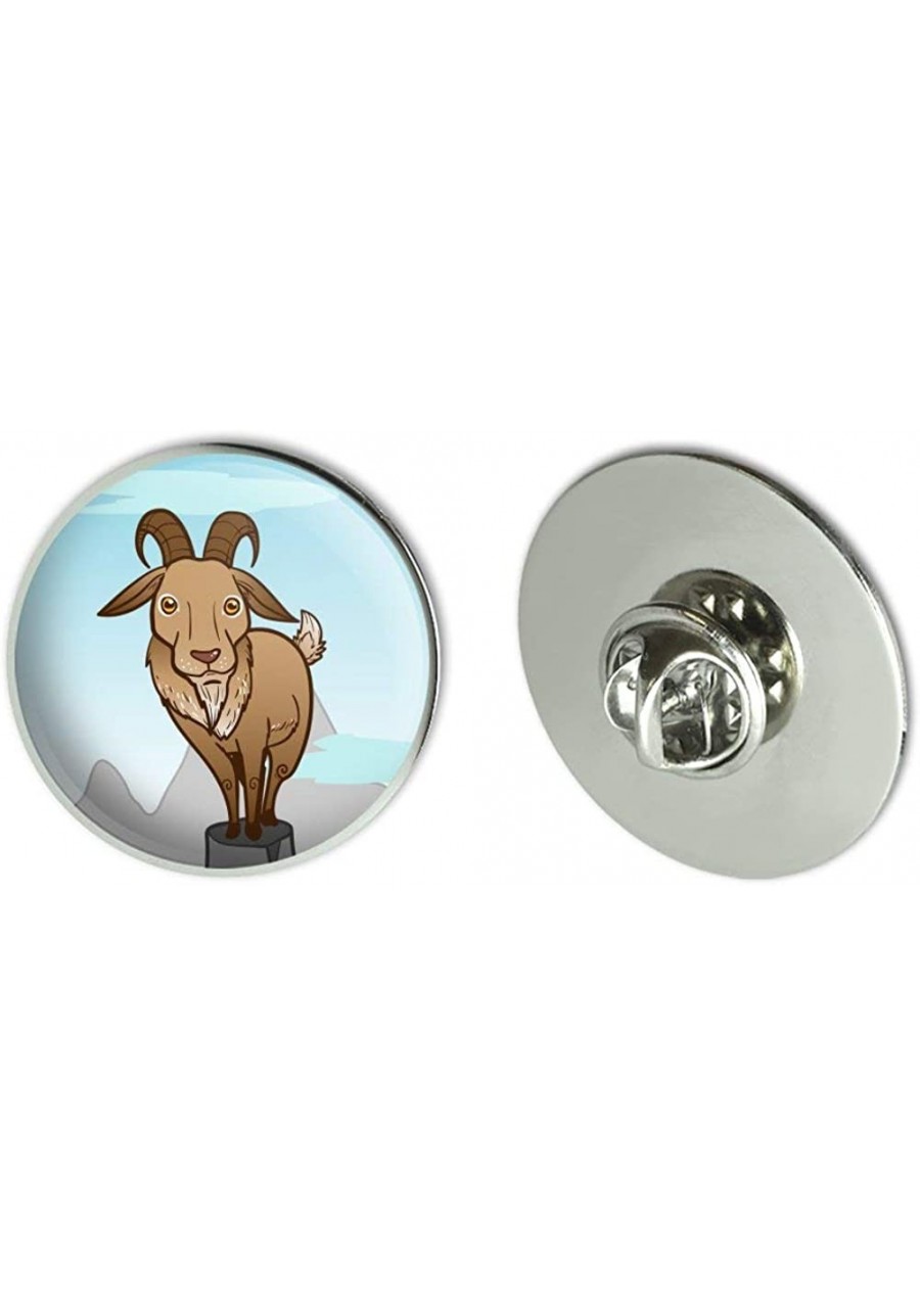 Goat On Mountain Top Metal 1.1" Tie Tack Hat Lapel Pin Pinback $13.45 Brooches & Pins