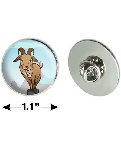 Goat On Mountain Top Metal 1.1" Tie Tack Hat Lapel Pin Pinback $13.45 Brooches & Pins