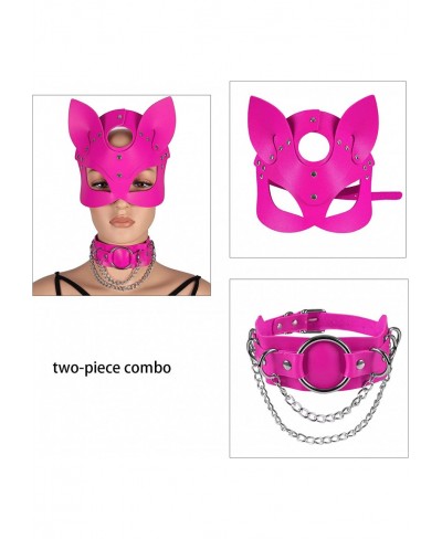 Women's Leather Mask and Metal Chain Necklace for Masquerade Party Punk Carnival Gothic Halloween Accessories $21.93 Body Chains