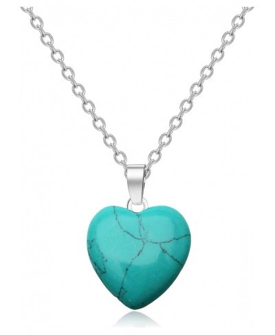 Turquoise Necklace Healing Crystal Necklace for Women Men Natural Gemstone Pendent Necklace $15.61 Strands