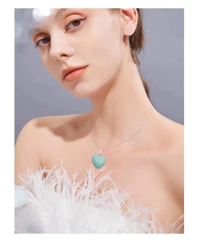 Turquoise Necklace Healing Crystal Necklace for Women Men Natural Gemstone Pendent Necklace $15.61 Strands