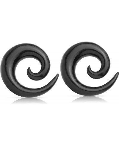Organic Water Buffalo Horn Spiral Taper Plug Earrings Sold as Pair $14.19 Piercing Jewelry