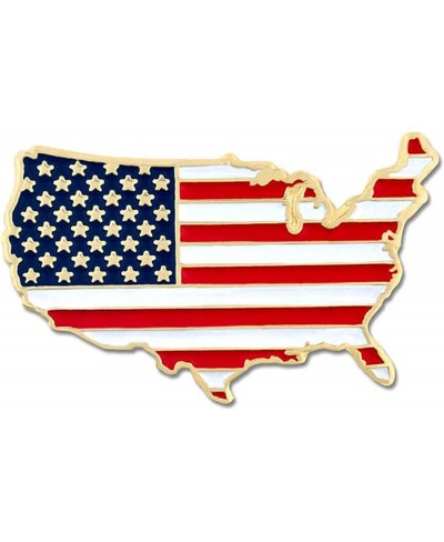 America Map Outline Flag Lapel Pin Proudly Designed in USA Free Beautiful Luxurious Gift Box $8.67 Brooches & Pins