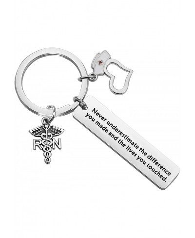 RN Nurse Gifts Medical Students Keychain Nurse Retirement Gift $9.12 Pendants & Coins