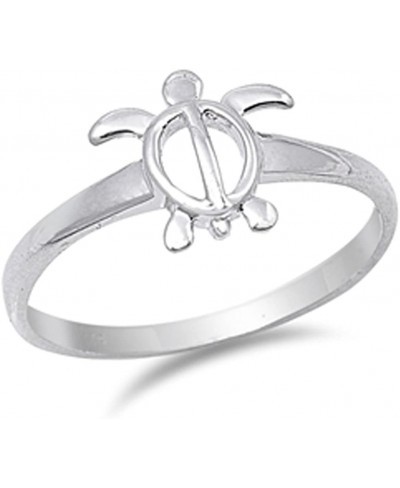 Women's Sea Turtle Cute Ring New .925 Sterling Silver Band Sizes 4-10 $11.67 Bands