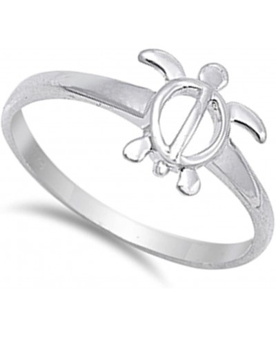 Women's Sea Turtle Cute Ring New .925 Sterling Silver Band Sizes 4-10 $11.67 Bands