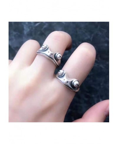 Frog Rings Frog Open Rings for Women Silver Vintage Cute Animal Finger Ring Personalized Fashion Party Jewelry Gifts $10.52 S...