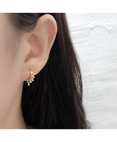 925 Sterling Silver Dainty Ball Huggie Hoop Earrings Cute Ball Beaded Small Hoops for Women $18.74 Hoop